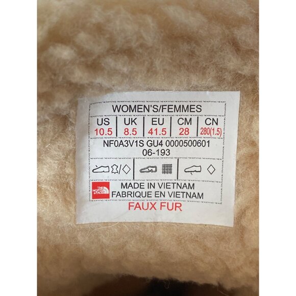 The North Face Insulated Shellista IV Tall Winter Boot W's 10.5 EU 41.5 Tan - Picture 8 of 12